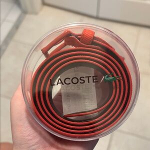 Lacoste Vibrant Red Belt